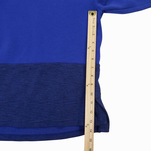 Under Armour Youth M Blue Hoodie With Two-Tone Design & Logo On Chest - Picture 9 of 10